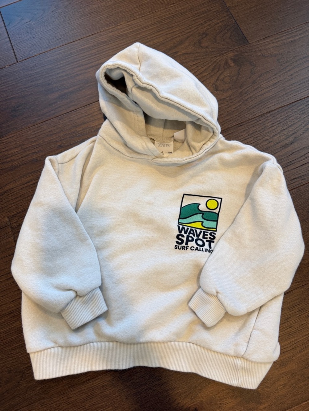 Cream Graphic Hoodie